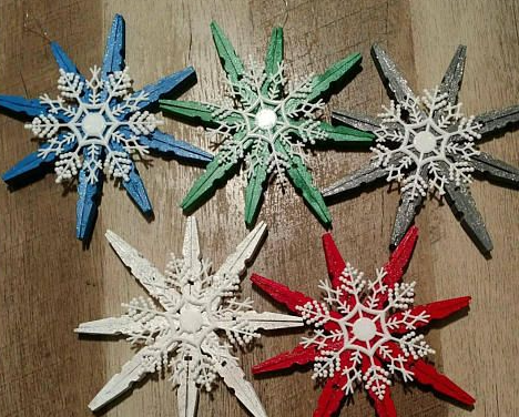 Jeweled Snowflakes ornament