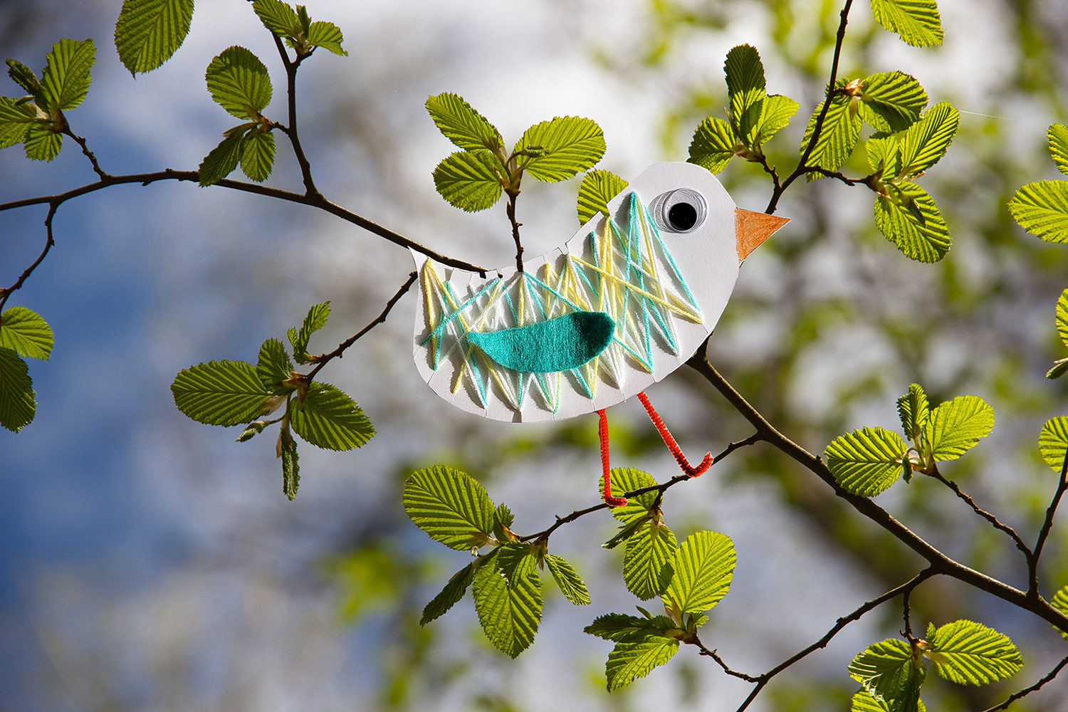 MPL Woven Bird Craft on Branch Image