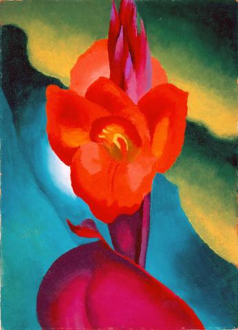 Georgia O'Keeffe - Red Canna 1919 - Source Wikimedia Commons