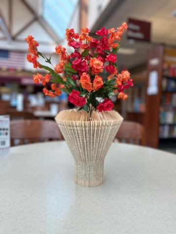 book vase