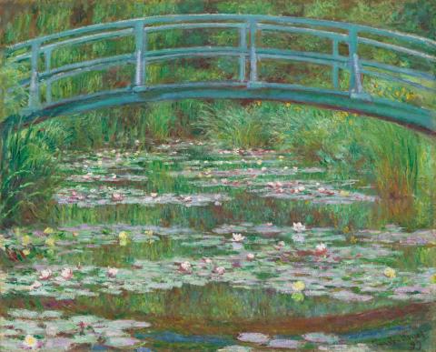The Japanese Footbridge, 1899, Monet