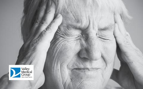 Valley Medical program - image of older woman with head pain