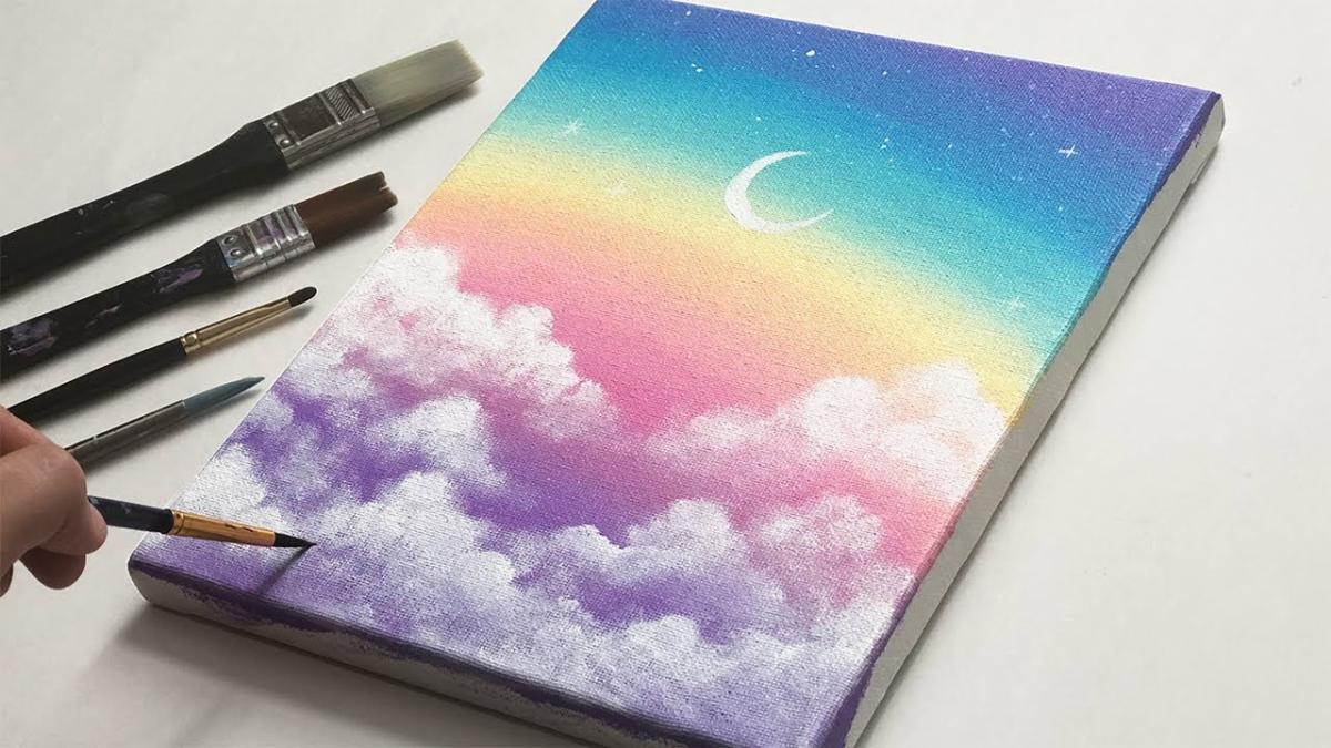 Rainbow Sky Painting