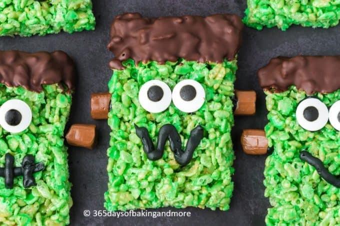 Frankenstein Rice Krispie_Credit 365daysofbakingandmore