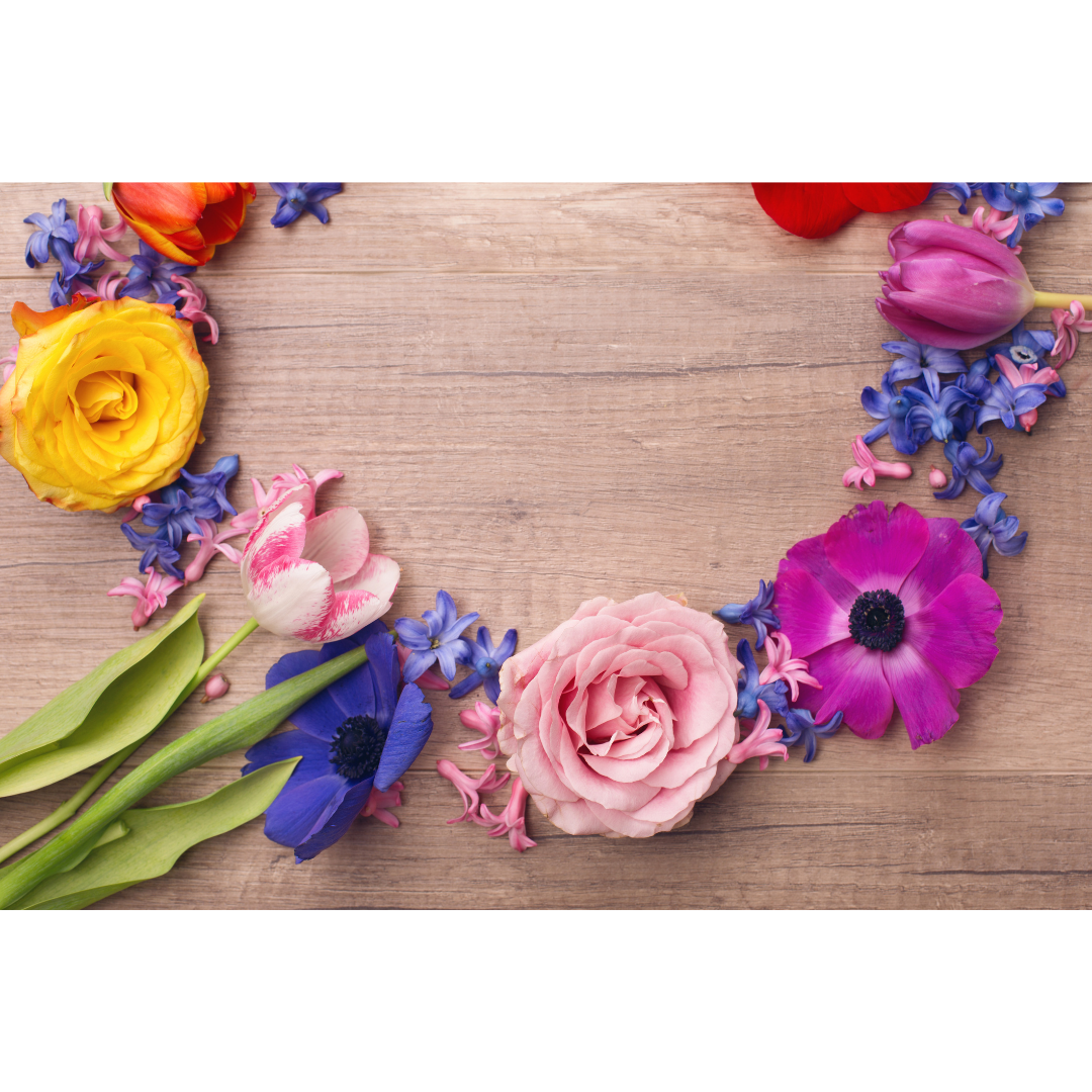 colorful flower crown