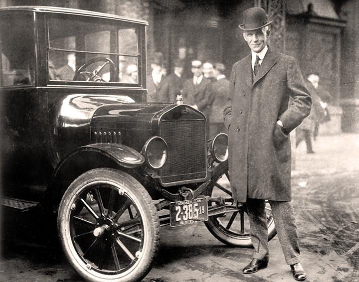 Ford with Model T
