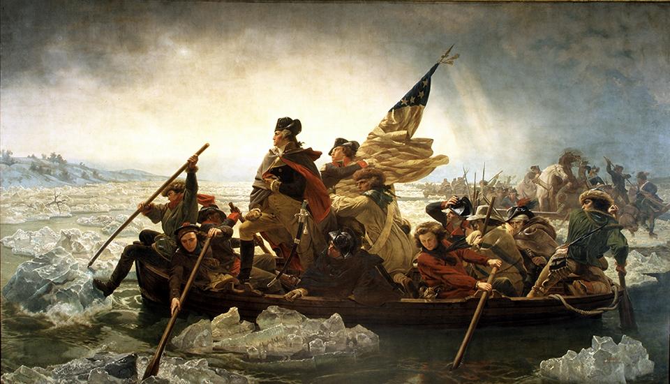 Washington Crossing the Delaware painting