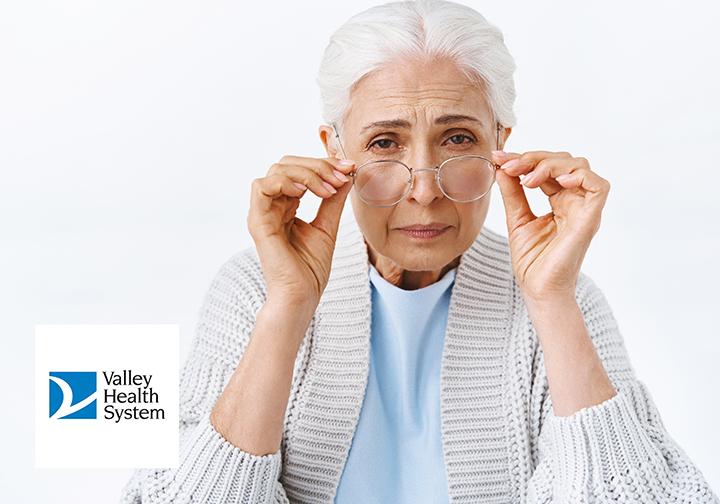 older woman with glasses