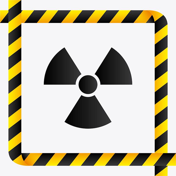 radioactive warning symbol