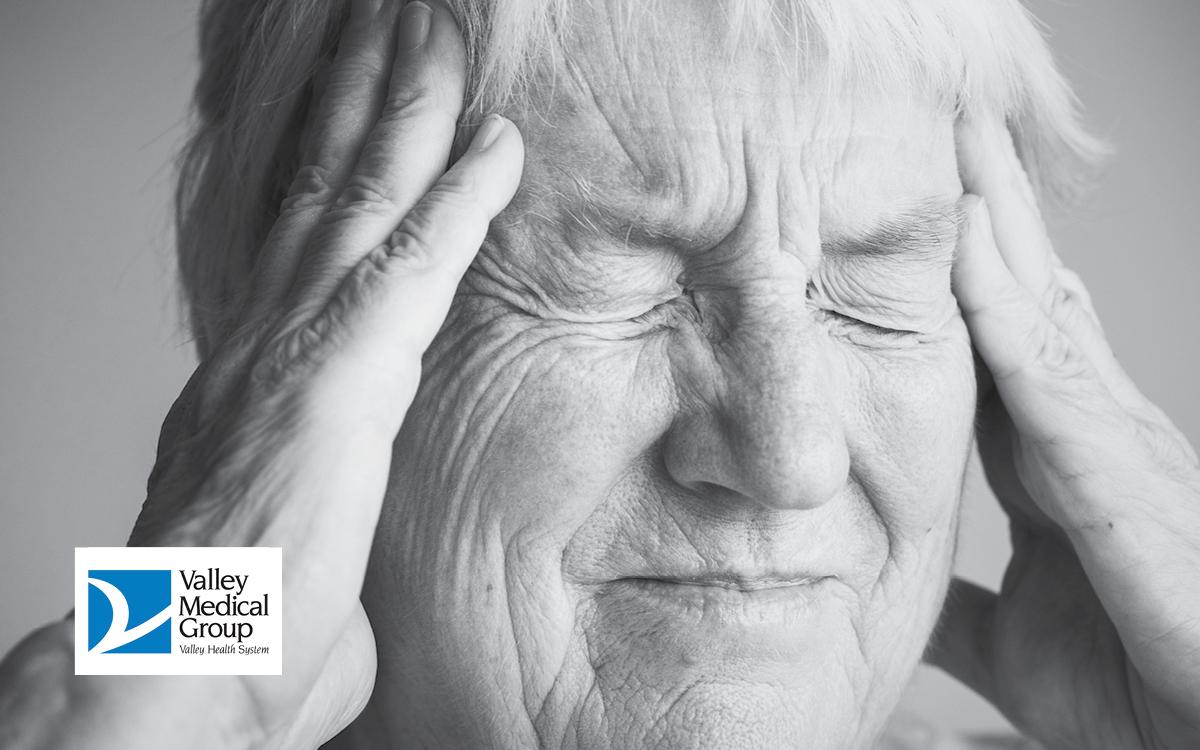 Valley Medical program - image of older woman with head pain