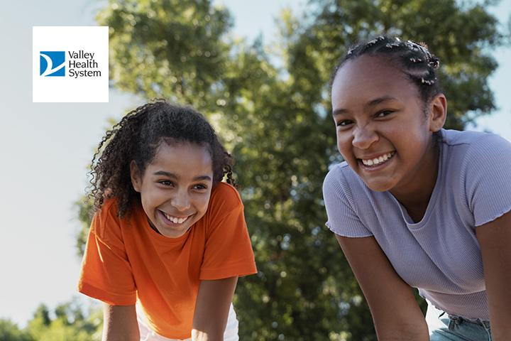 teenage girls smiling