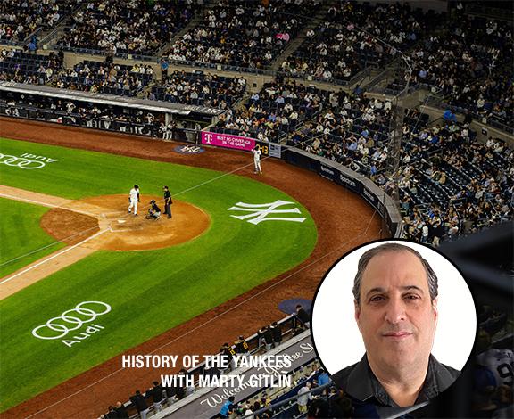 yankees baseball game with marty gitlan headshot